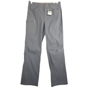 Eddie Bauer Rainier Tech Pant Mens 32x32 Active Fit Cargo Pants Gray Storm